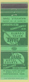 Matchbook Cover - Drake Hotel Nashville TN Chattanooga green