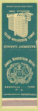 Matchbook Cover - James Robertson Hotel Nashville TN WEAR green