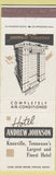 Matchbook Cover - Andrew Johnson Hotel Knoxville TN