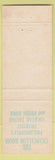 Matchbook Cover - Chancellor Room Hall Philadelphia PA