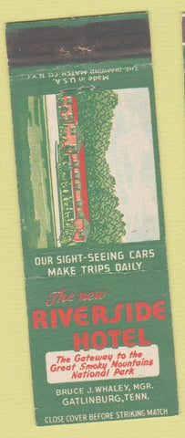Matchbook Cover - Riverside Hotel Gatlinburg TN