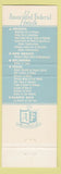Matchbook Cover - Robert Driscoll Hotel Corpus Christi TX blue