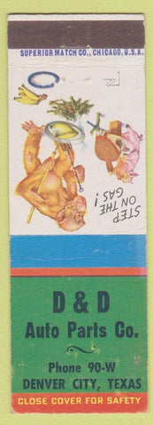 Matchbook Cover - D and D Auto Parts Denver City TX