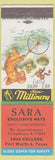 Matchbook Cover - Sara Hats Fort Worth TX monkey