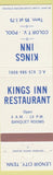 Matchbook Cover - Kings Inn Restaurant Inn Lenoir City TX