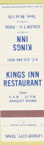 Matchbook Cover - Kings Inn Restaurant Inn Lenoir City TX