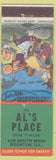 Matchbook Cover - Al's Place Decatur IL hillbilly Woman Working