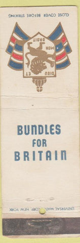 Matchbook Cover - WWII Aid to Britain WEAR