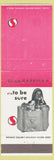 Matchbook Cover - Safeway Grocery girlie red