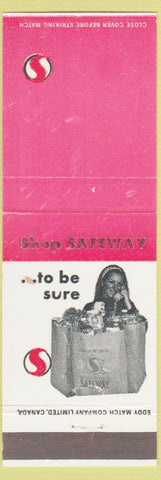 Matchbook Cover - Safeway Grocery girlie red