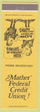 Matchbook Cover - Mather Federal Credit Union CA