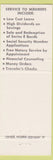 Matchbook Cover - Mather Federal Credit Union CA
