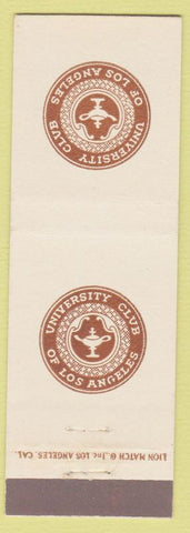 Matchbook Cover - University Club of Los Angeles CA