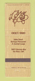 Matchbook Cover - Valley Ranch BBQ Restaurant Van Nuys CA