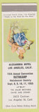 Matchbook Cover - RMS Alexandria Hotel Los Angeles CA pinup Inviting 1955