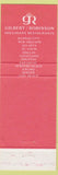 Matchbook Cover - Houlihan's Old Place girlie SAMPLE CHAIN