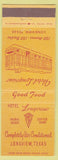 Matchbook Cover - Hotel Longview TX yellow