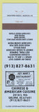 Matchbook Cover - Key Mar's Chinese Restaurant Salina KS