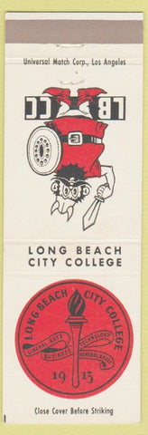 Matchbook Cover - Long Beach City College Long Beach CA Vikings