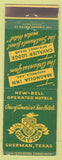 Matchbook Cover - Grayson Hotel Sherman TX McKinney Magnolia AR