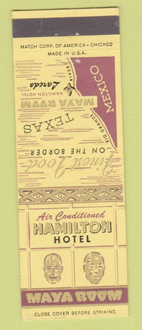 Matchbook Cover - Hamilton Hotel Laredo TX