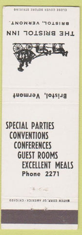 Matchbook Cover - Bristol Inn VT