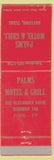 Matchbook Cover - Palms Motel Grill Baytown TX