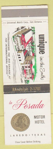 Matchbook Cover - La Posada Motor Hotel Laredo TX