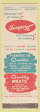 Matchbook Cover - Steinberg's Grocery QC? WEAR