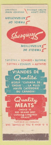 Matchbook Cover - Steinberg's Grocery QC? WEAR