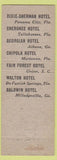 Matchbook Cover - Redmont Hotel Birmingham AL