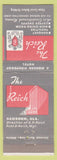 Matchbook Cover - The Reich Hotel Gadsden AL
