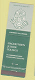Matchbook Cover - Hagerstown MD Junior College