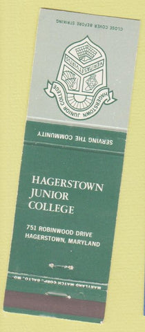 Matchbook Cover - Hagerstown MD Junior College