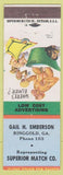 Matchbook Cover - Gail Emberson Superior Match Ringgold GA low phone