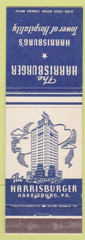 Matchbook Cover - Harrisburger Hotel Harrisburg PA blue