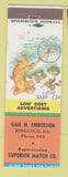 Matchbook Cover - Gail Emberson Superior Match Ringgold GA low phone #