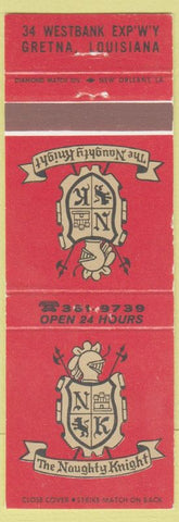 Matchbook Cover - Naughty Knight Gretna LA