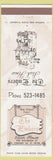 Matchbook Cover - Embers Steak House New Orleans LA STAINED