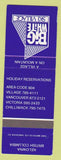 Matchbook Cover - Big White Ski Village Kelowna BC SAMPLE