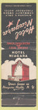 Matchbook Cover - Hotel Niagara Niagara Falls NY WEAR