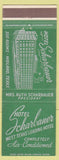 Matchbook Cover - Hotel Scharbauer Midland TX green