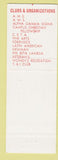 Matchbook Cover - Frsno City College CA Rams