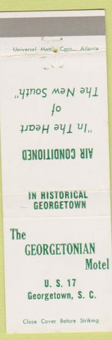 Matchbook Cover - Georgetonian Motel Georgetown SC