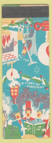 Matchbook Cover - Christmas Story Tiny Tim A Blanton Grocery WEAR