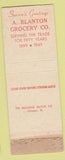 Matchbook Cover - Christmas Story Tiny Tim A Blanton Grocery WEAR