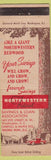 Matchbook Cover - Northwestern Federal Savings Loan Takoma Park Washington DC