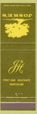 Matchbook Cover - Joske's Department Store Houston TX green