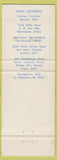 Matchbook Cover - Pure Pak Containers Bastrp LA Paper WORN