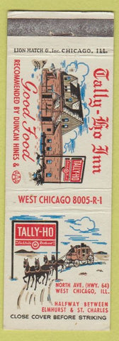 Matchbook Cover - Tally Ho Inn West Chicago IL